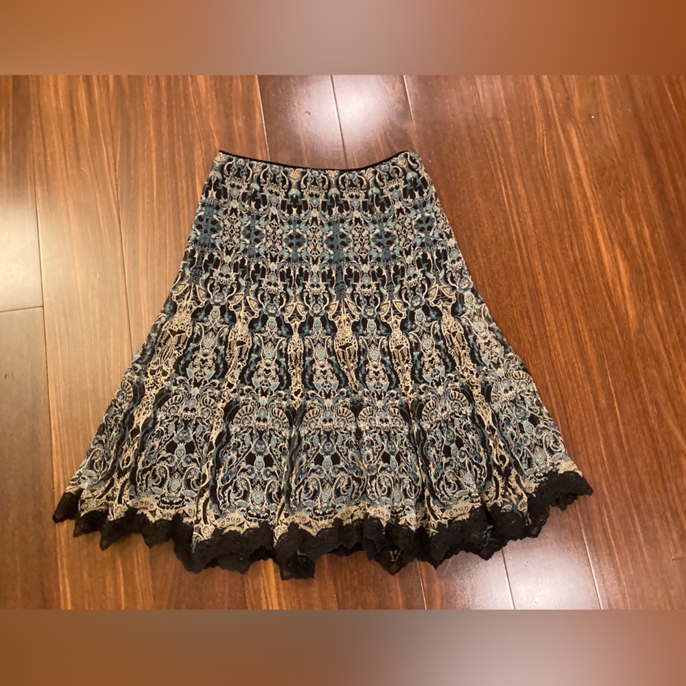 Elie Tahari Lined Midi Skirt